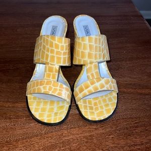 Via Spiga Alligator Style Sandals